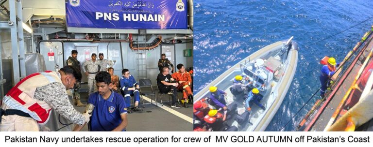 Pakistan Navy evacuates 18 crew from distressed vessel in North Arabian Sea
