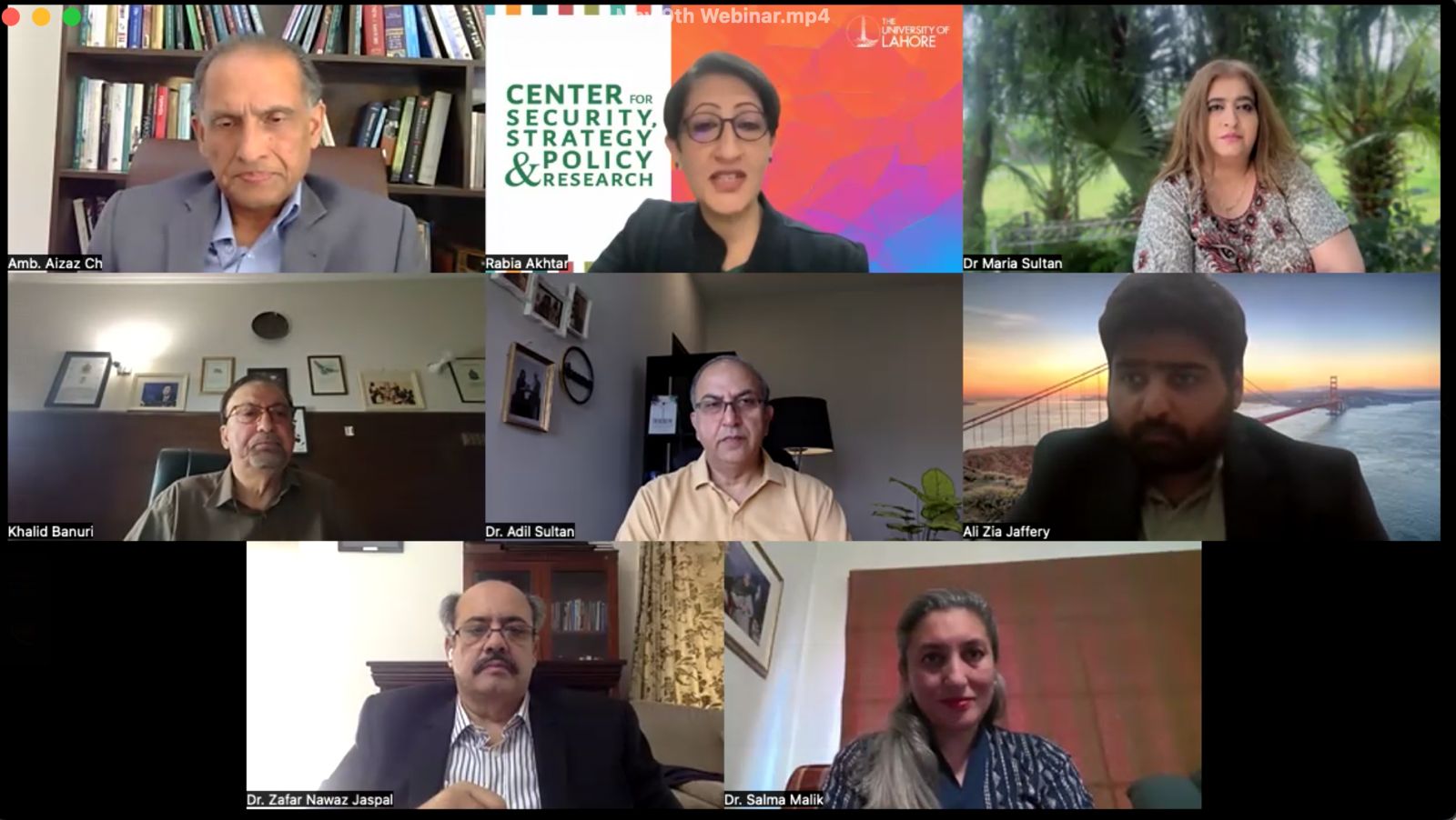 Experts speak during the CSSPR webinar on Pakistan’s strategic repositioning after Marka-e-Haq
