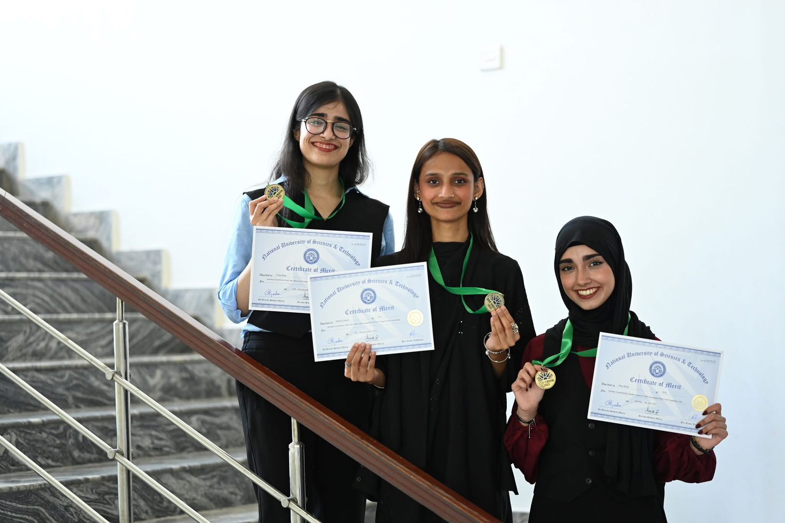NUST students receive recognition during the High Achiever Awards Ceremony in Islamabad.