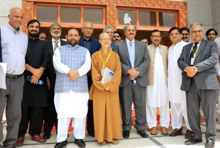 Scholars attend an international conference on Buddhist heritage and Gandhara civilization at QAU Islamabad.