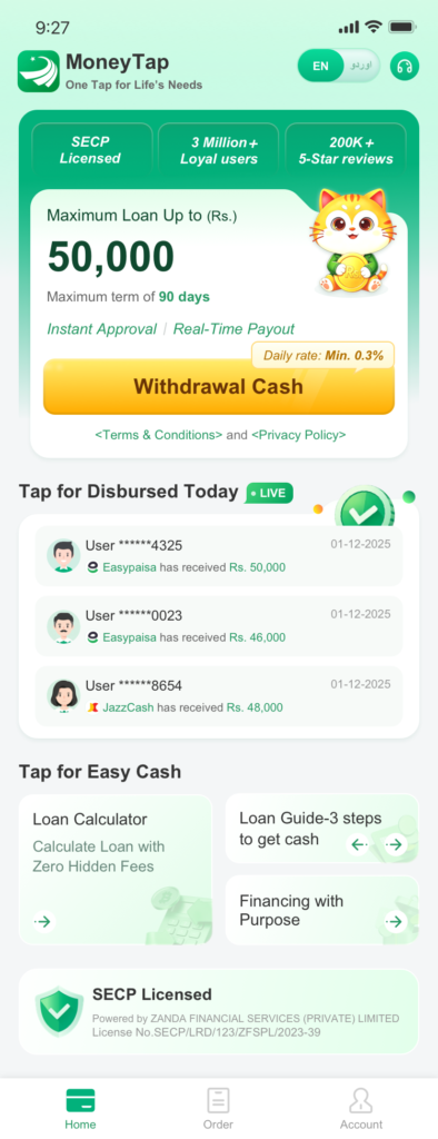 Why MoneyTap Pakistan Just Rebuilt Itself — A New Look, a Smoother App, and Tappu