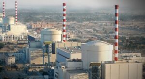 Workers operate equipment at a Karachi e-beam irradiation plant planned to support Pakistan’s food exports and phytosanitary compliance