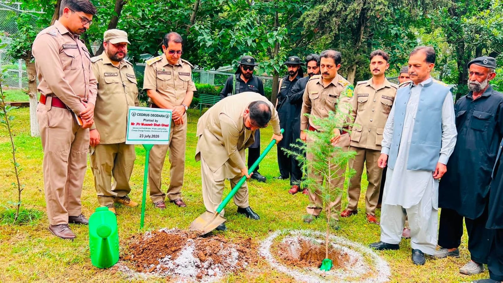 KP Forest Adviser Launches Monsoon Plantation Drive, Reviews Forest Protection Measures in Mansehra