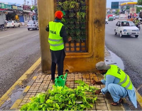 PHA Rawalpindi Intensifies Beautification Drive Along Murree Road