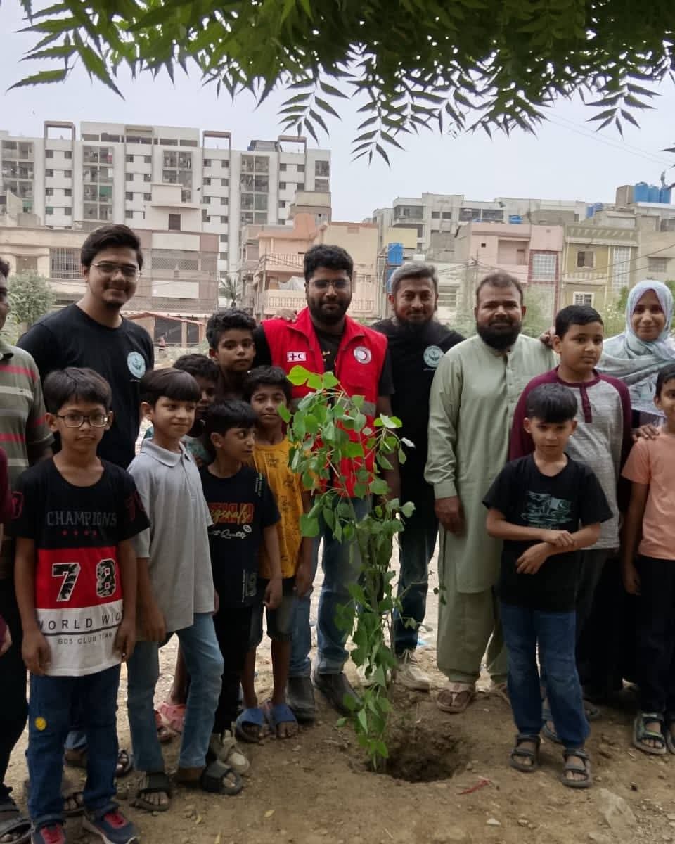 PRCS Sindh Organizes Tree Plantation Drive in Karachi