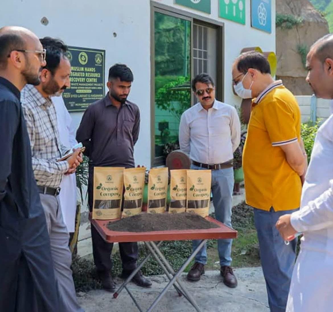Mirpur Officials Review Muslim Hands Recycling and Waste Management Initiatives