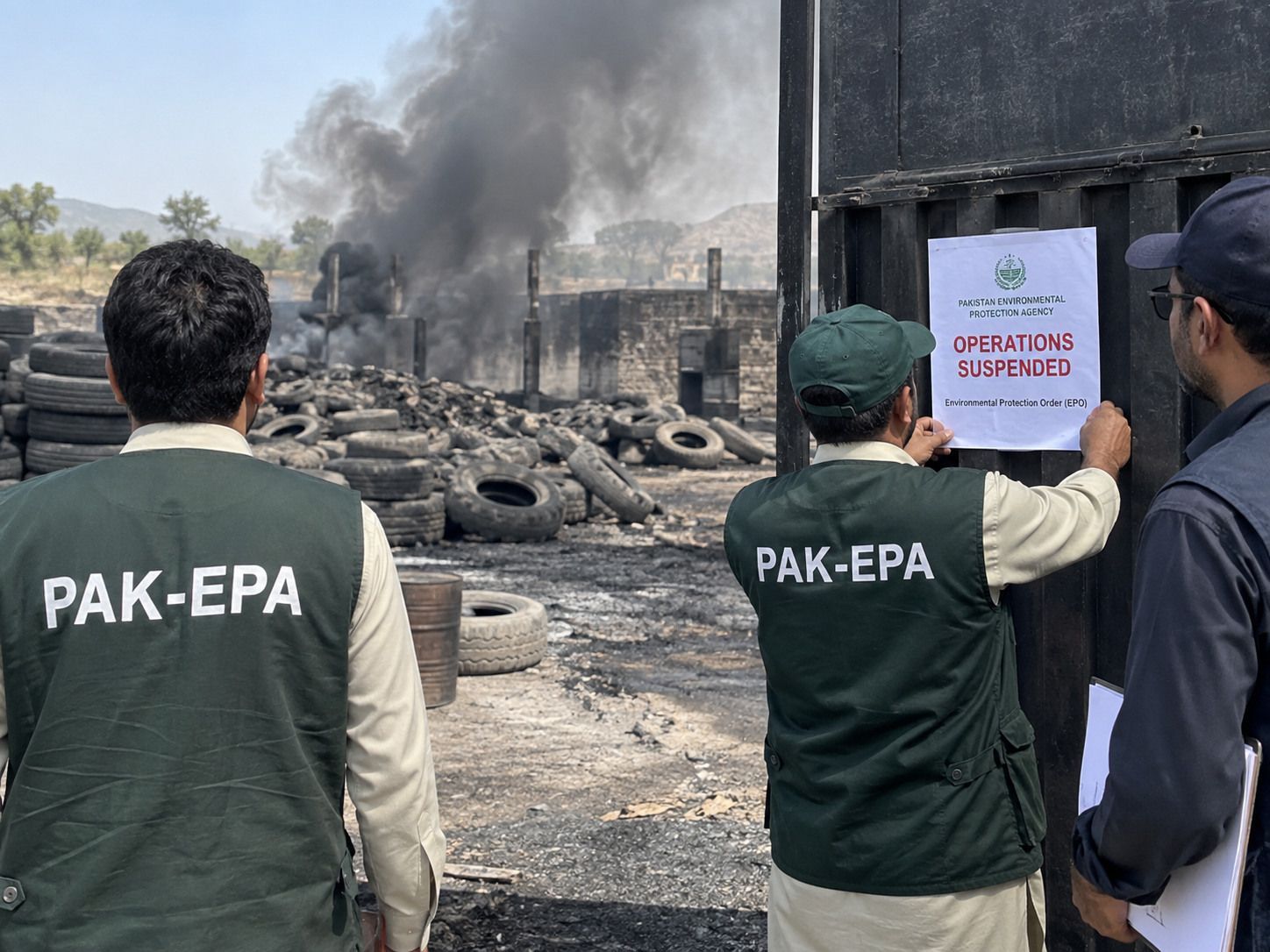 Pak-EPA Takes Action Against Three Tyre-Burning Units in Taxila