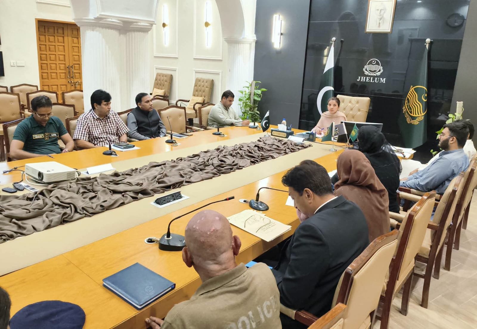 Punjab District Committee Reviews Zigzag Kilns, Brick-Kiln Schools and Plantation