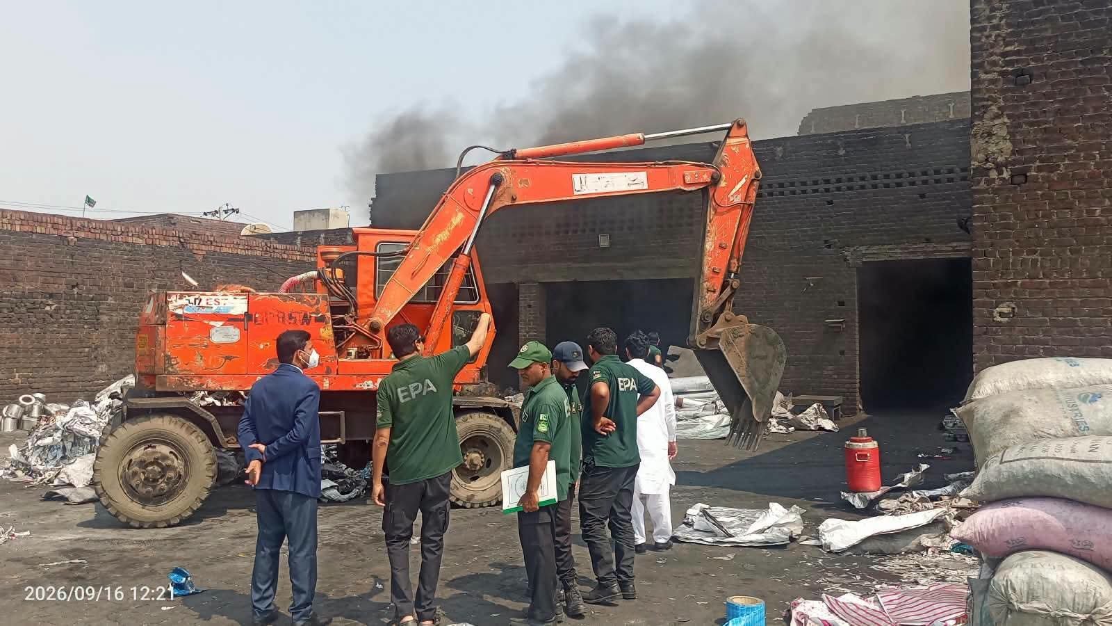 Punjab EPA Demolishes 15 Polluting Units in Gujranwala