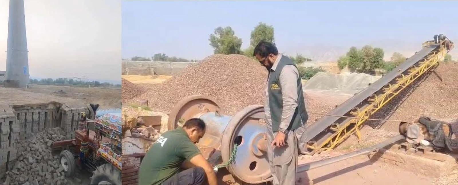 Punjab EPA Fines Two Brick Kilns and Seals Polluting Stone Crusher in Mianwali