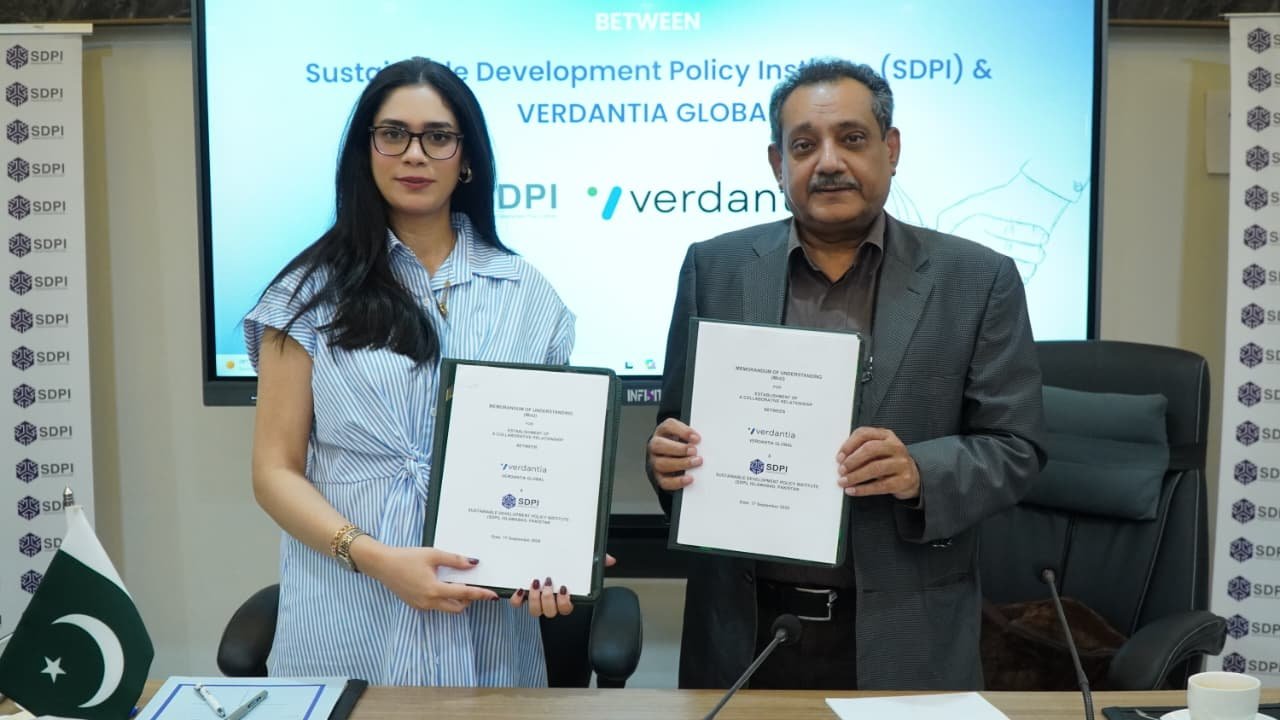 SDPI, Verdantia Global sign MoU to boost ESG, sustainability reporting