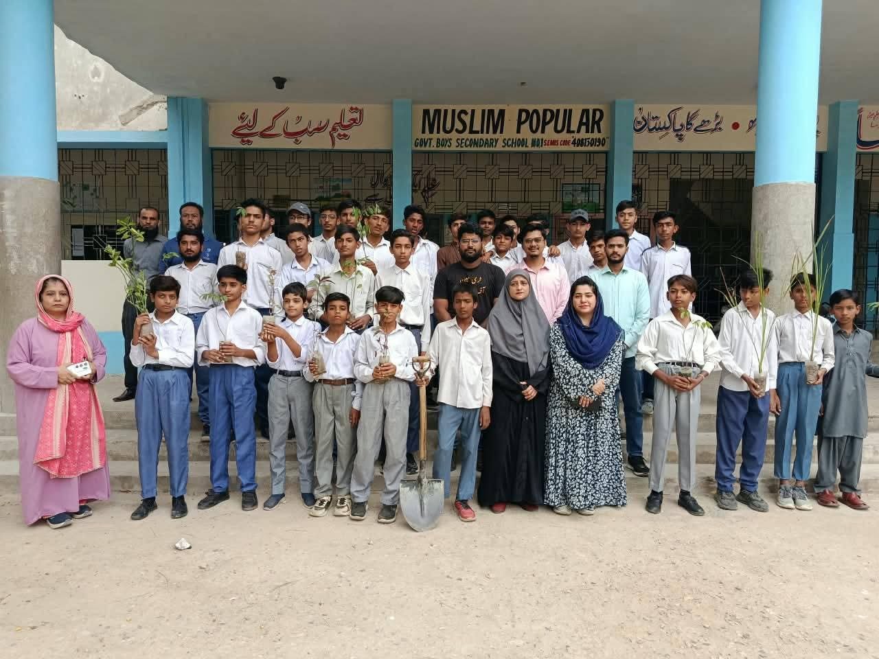 Tree Plantation Drive Promotes Environmental Awareness Among Students in North Karachi