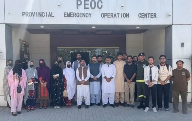 PCF Balochistan Students Visit PDMA to Learn About Disaster Preparedness