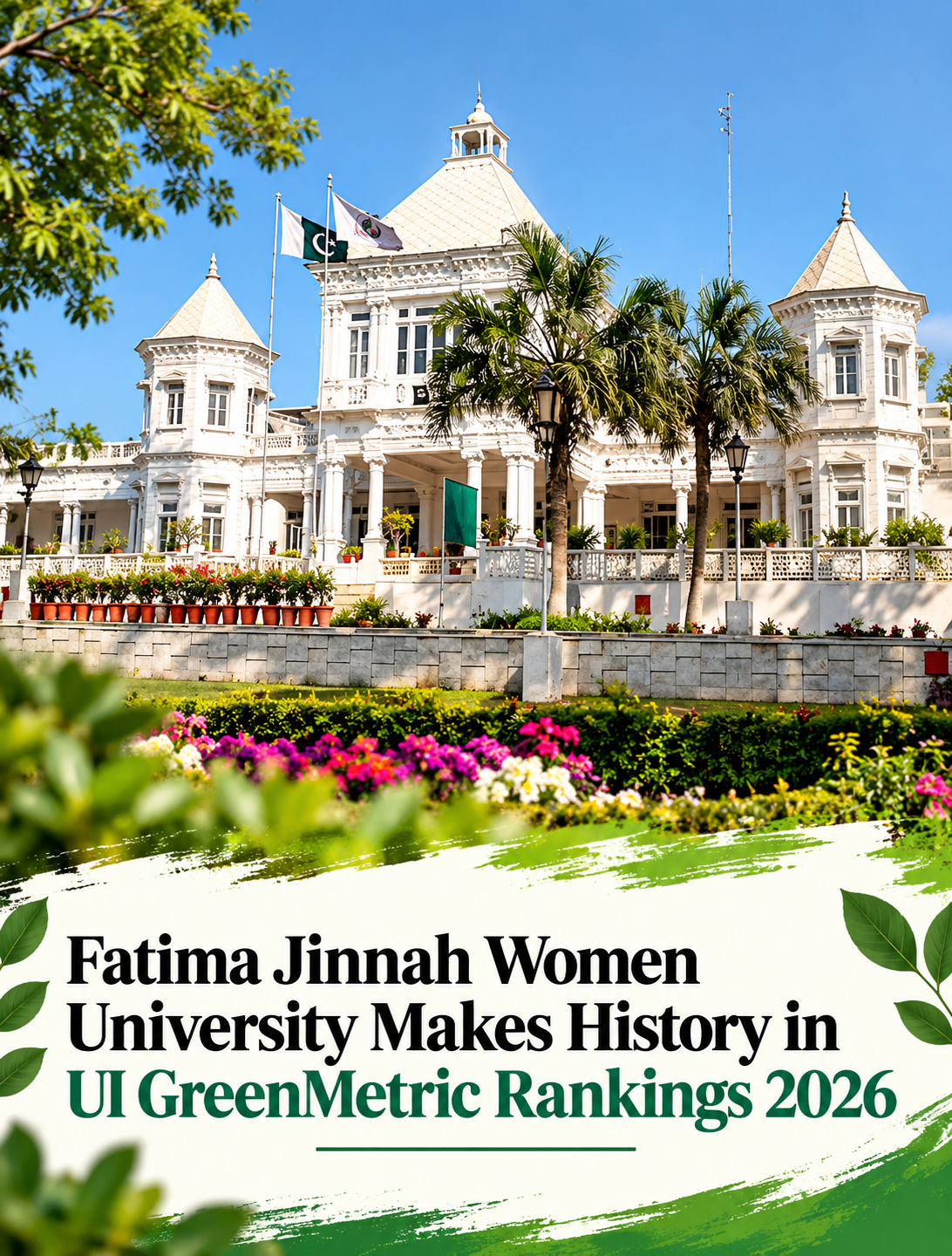 FJWU Named Pakistan’s Top Women’s University in GreenMetric 2026