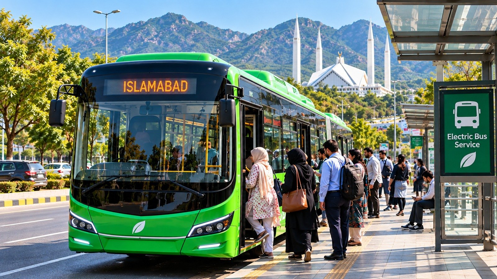 CDA Commitment for provision of Modern, Environment Friendly Electric Bus Service to address transpiration needs of citizen in Islamabad
