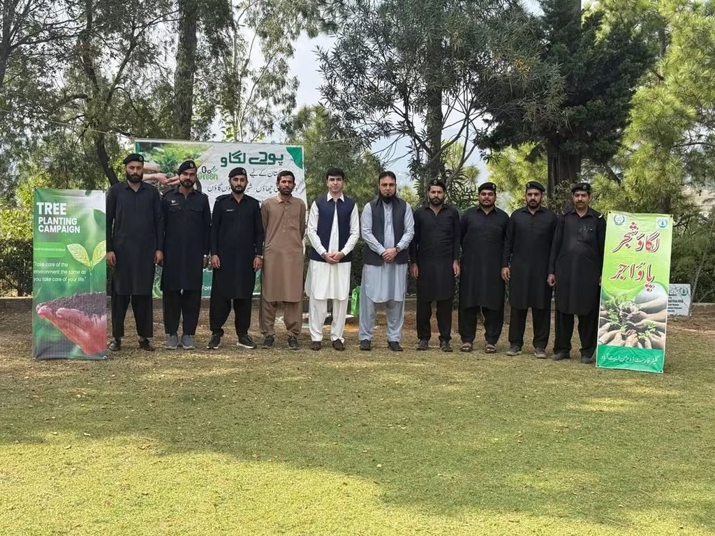 Additional Secretary Plants Deodar Sapling at KP House Abbottabad to Promote Green Initiatives