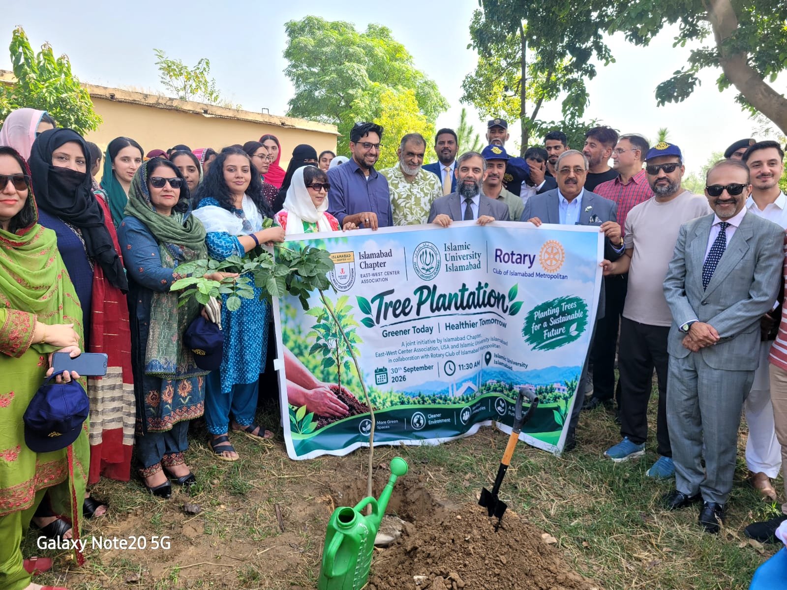EWCA Islamabad Chapter Holds Tree Plantation Drive in Collaboration with IIUI, Rotary Club
