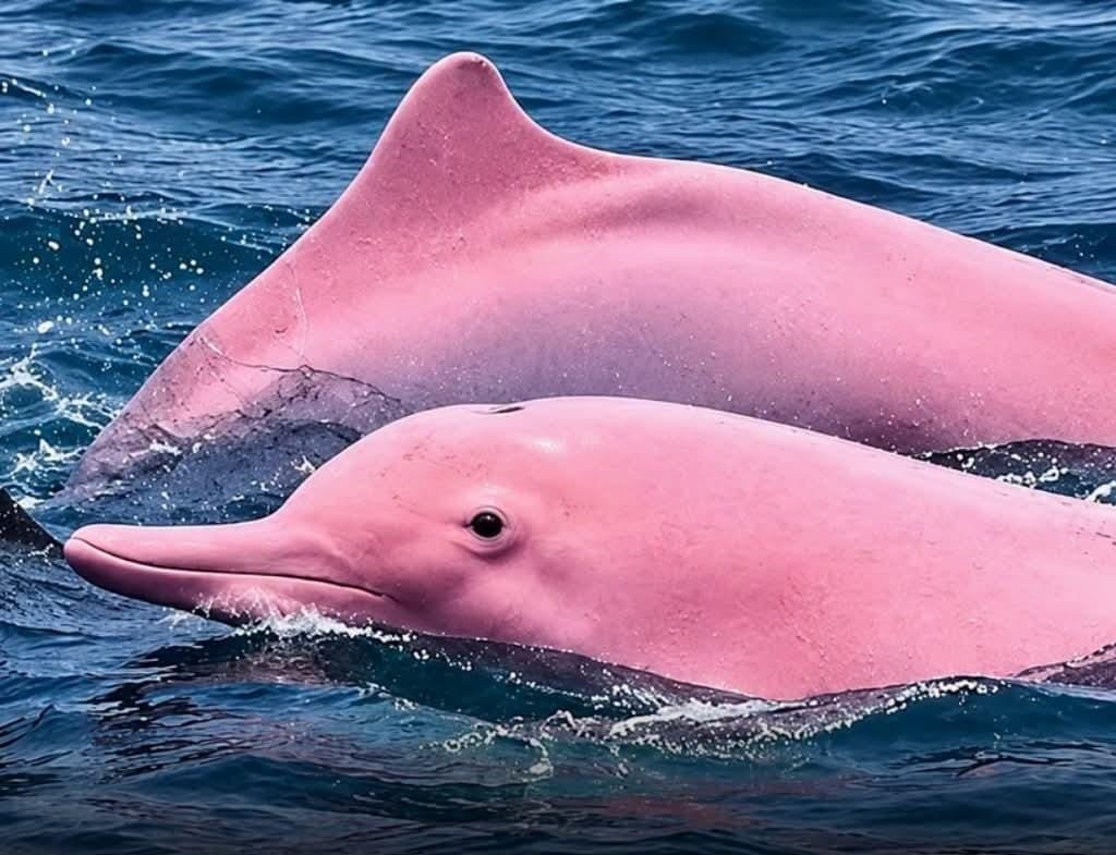Rare Pink-Coloured Dolphins Spotted Near Oman’s Qantab Beach, Videos Go Viral