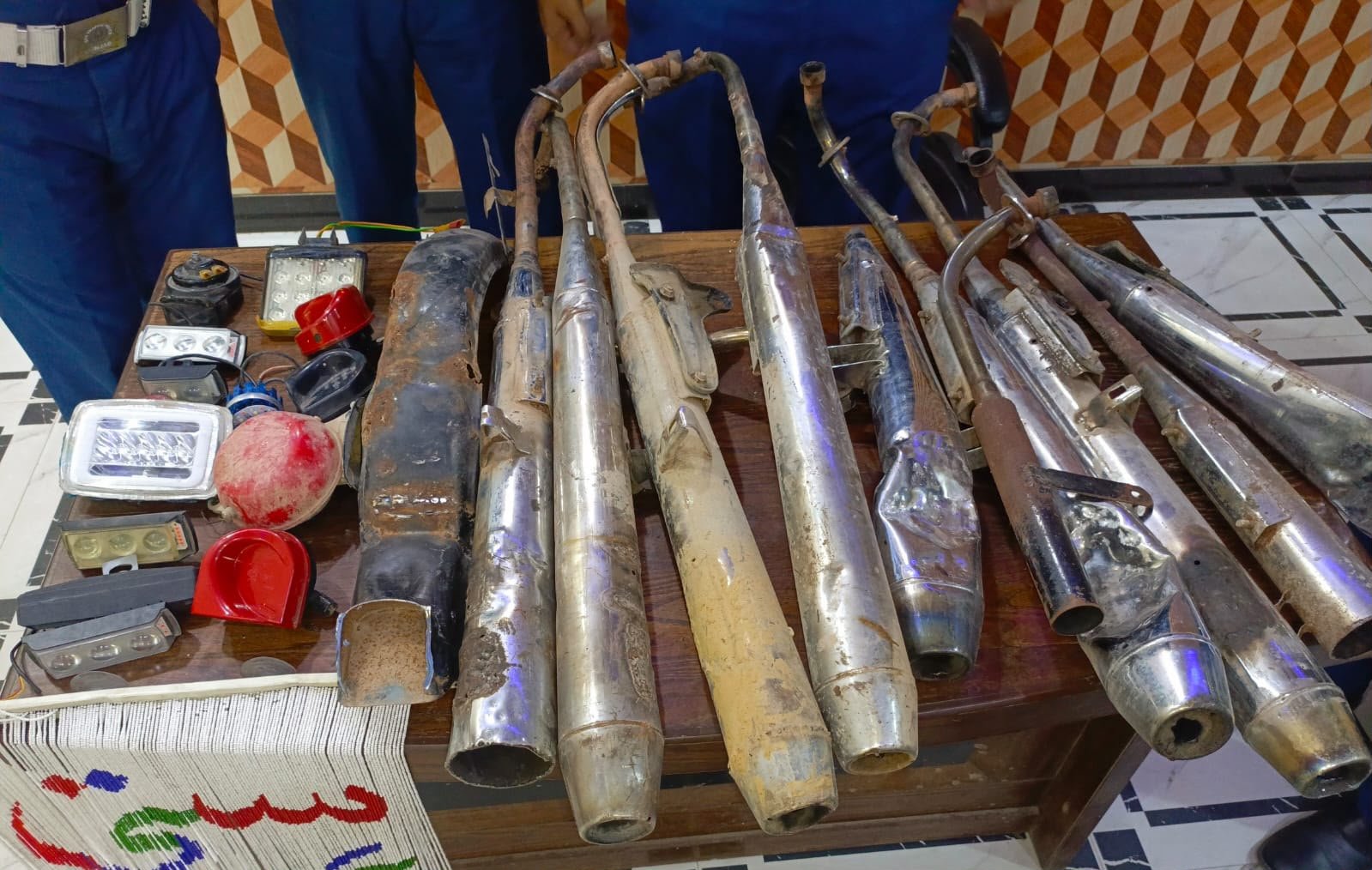 Rawalpindi Traffic Police Crack Down on Noise Pollution Caused by Illegal Motorcycle Silencers and Pressure Horns