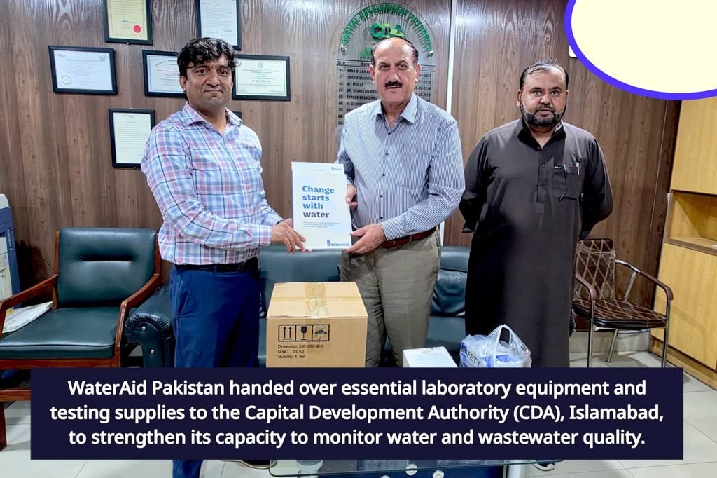 WaterAid Pakistan Provides Laboratory Equipment To CDA To Strengthen Water Quality Monitoring WaterAid Pakistan Provides Laboratory Equipment To CDA To Strengthen Water Quality Monitoring