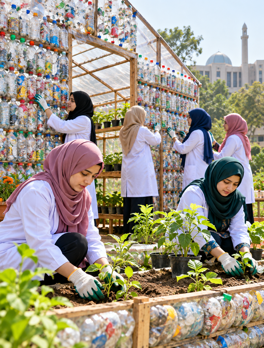 IIUI Students Turn Plastic Waste into Greenhouse Through SDG Youth Campaign 2026