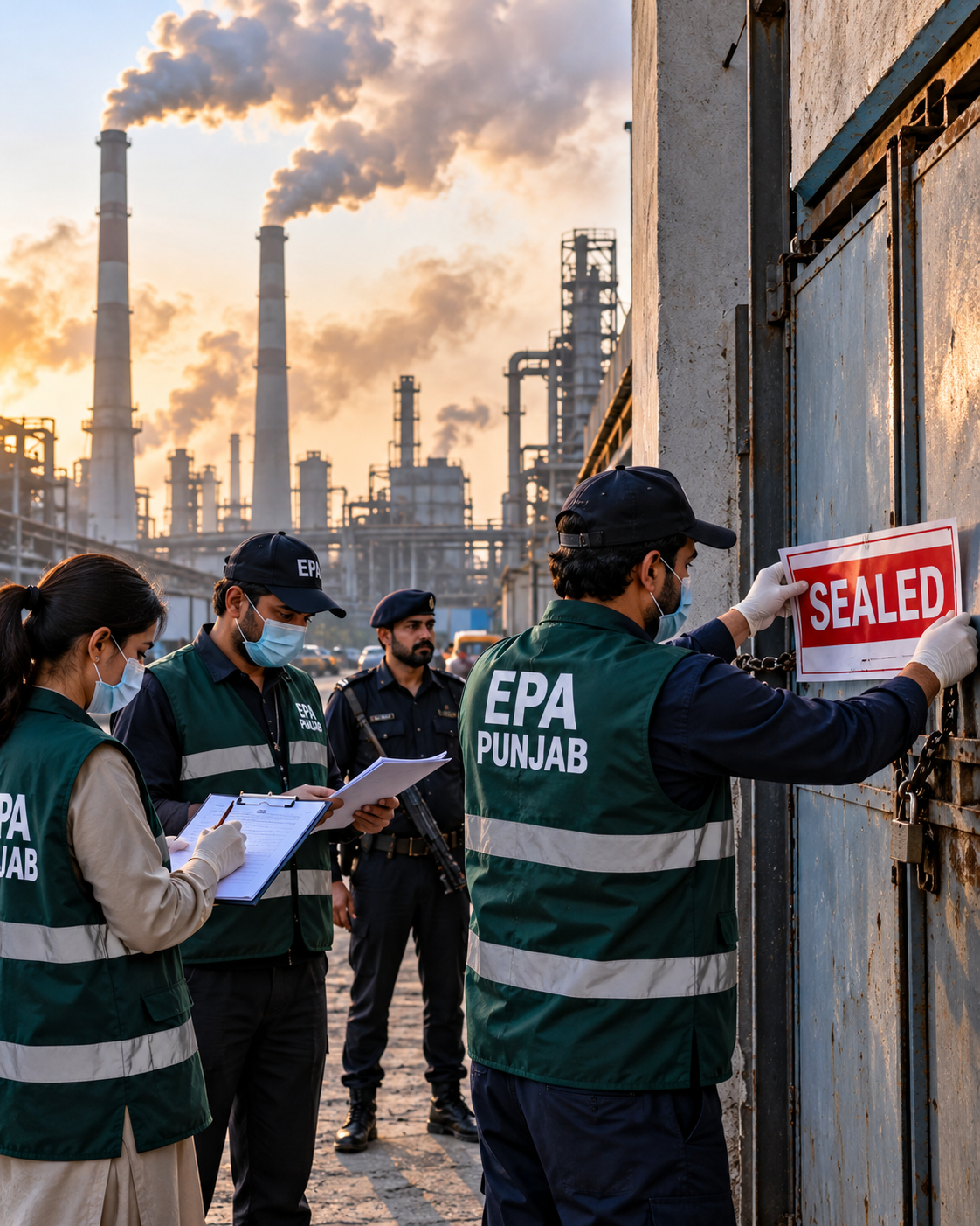 EPA Punjab Inspects 233 Industrial Units in 24 Hours, Seals 12 Over Environmental Violations