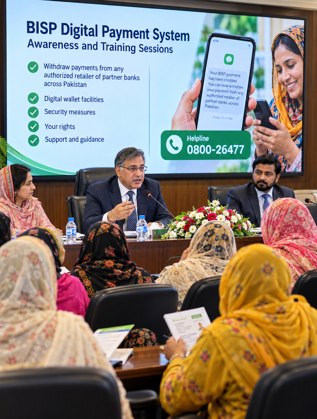 BISP LAUNCHES NATIONWIDE AWARENESS AND TRAINING CAMPAIGN ON DIGITAL PAYMENT SYSTEM